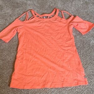 Fabletics Coral Cold-Shoulder Athletic Top